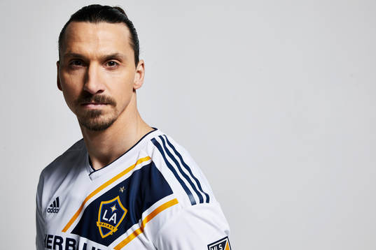 På denna handoutbild från Los Angeles Galaxy ses Zlatan