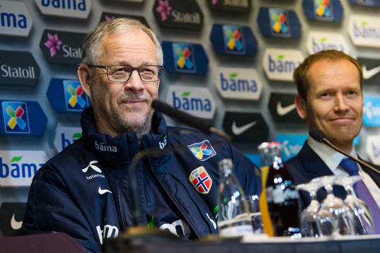 Lars Lagerbäck, head coach of Norway