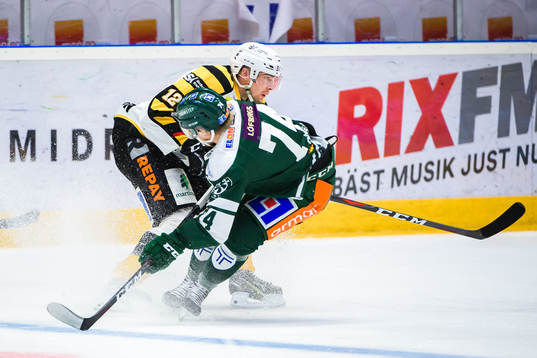 Skellefteås Adam Pettersson och Färjestads Rasmus Asplund