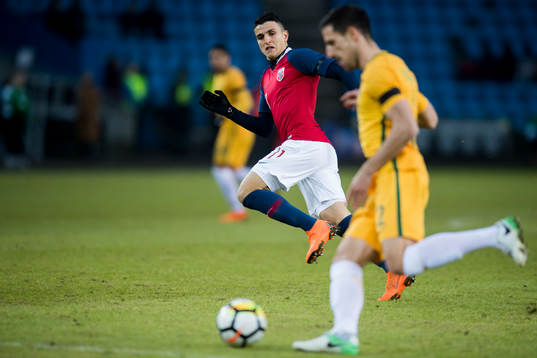 Mohamed Elyounoussi of Norway and of Australia