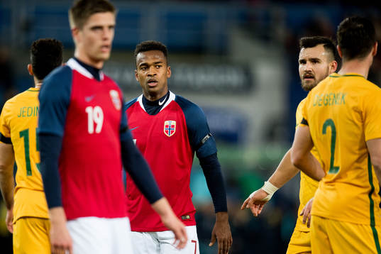 Markus Henriksen of Norway and Ola Kamara of Norway