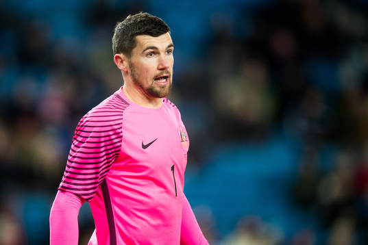 Goalkeeper Mat Ryan of Australia