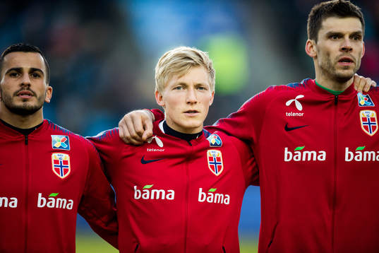 Omar Elabdellaoui, Birger Meling and goalkeeper Rune