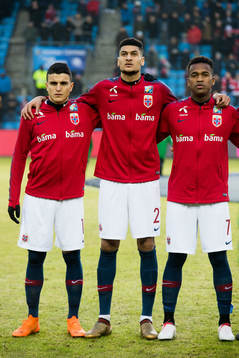 Mohamed Elyounoussi, Bjørn Maars Johnsen and Ola Kamara of