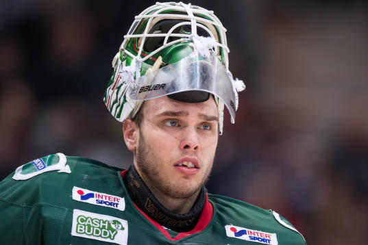Frölundas målvakt Johan Gustafsson