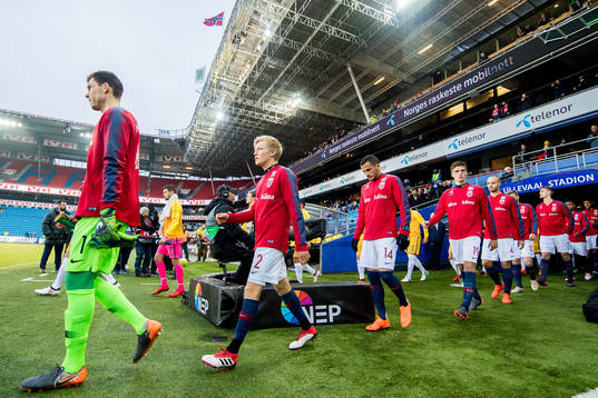 Birger Meling and Omar Elabdellaoui of Norway
