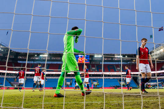 Goalkeeper Rune Almenning Jarstein and Kristoffer Ajer of