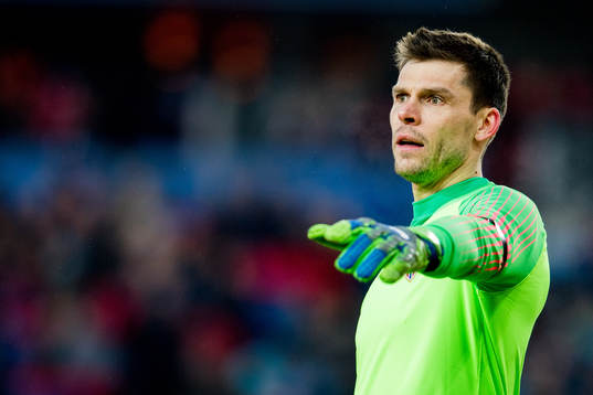 Goalkeeper Rune Almenning Jarstein of Norway