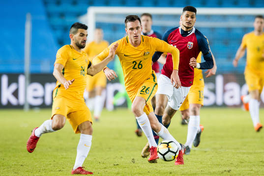 Aleksandar Susnjar of Australia and Bjørn Maars Johnsen of