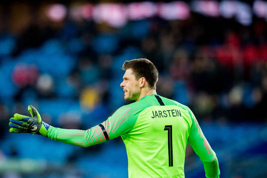 Goalkeeper Rune Almenning Jarstein of Norway