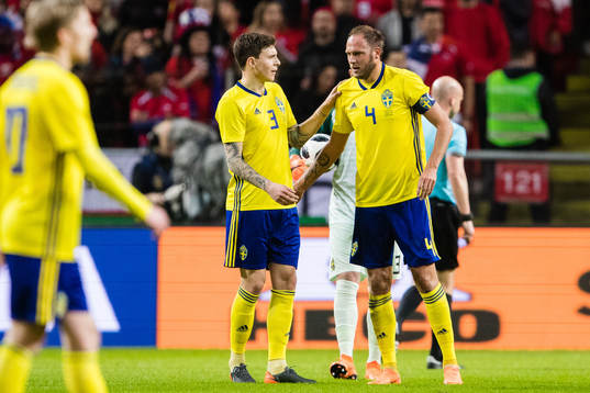Sveriges Victor Nilsson Lindelöf och Andreas Granqvist