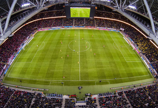 Generell vy över Friends Arena