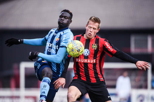 Djurgårdens Aliou Badji och Brommapojkarnas Martin