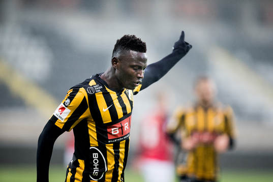Häckens Alhassan Kamara målskytt i träningsmatchen i