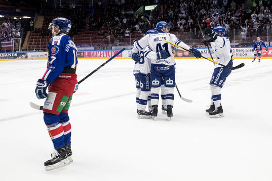 Leksands Anton Öhman jublar