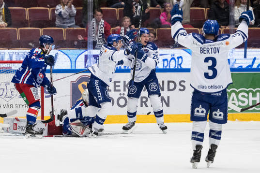 Leksands Tobias Forsberg och Patrik Norén och Daniel