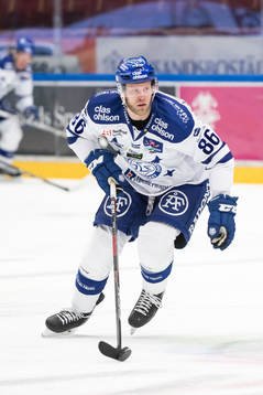 Leksands Daniel Pietta  i ishockeymatchen i