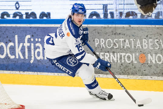 Leksands Johan Porsberger  i ishockeymatchen i