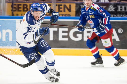 Leksands Tobias Forsberg  i ishockeymatchen i
