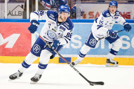 Leksands Daniel Pietta  i ishockeymatchen i