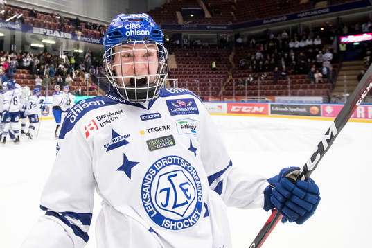 Leksands Filip Johansson jublar
