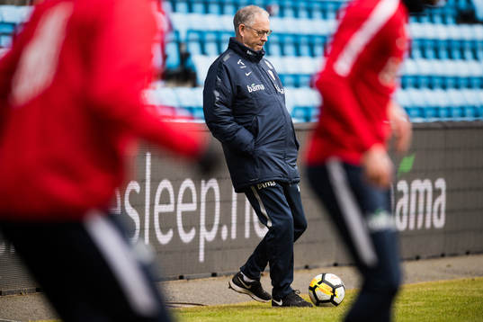 Lars Lagerbäck, head coach of Norway