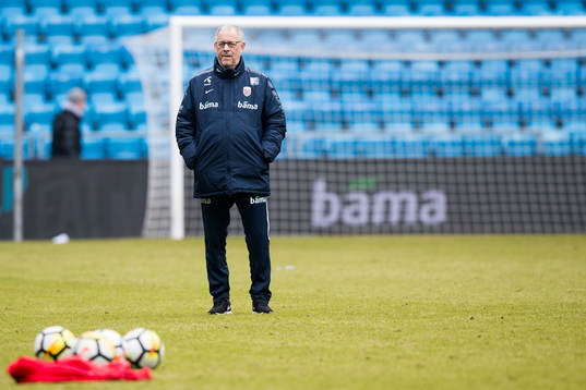 Lars Lagerbäck, head coach of Norway