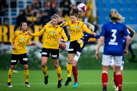 Sophie Haug and Synne Skinnes Hansen of LSK Kvinner