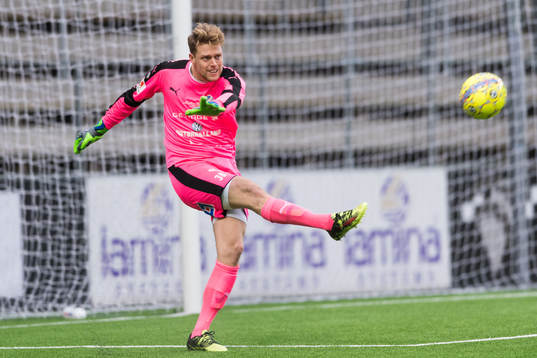 Halmstads målvakt Malkolm Nilsson