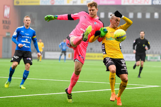 Halmstads målvakt Malkolm Nilsson