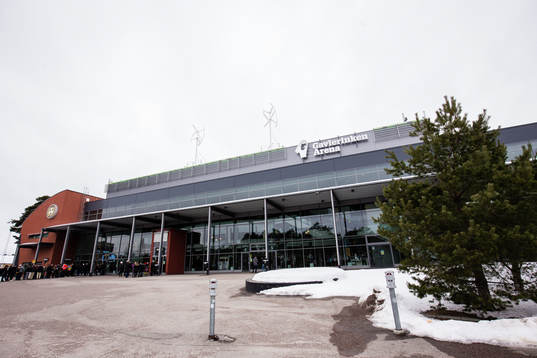 Exteriör av Gavlerinken innan kvartsfinal 4 i