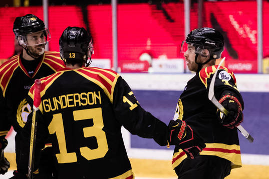 Brynäs Kevin Clark jublar