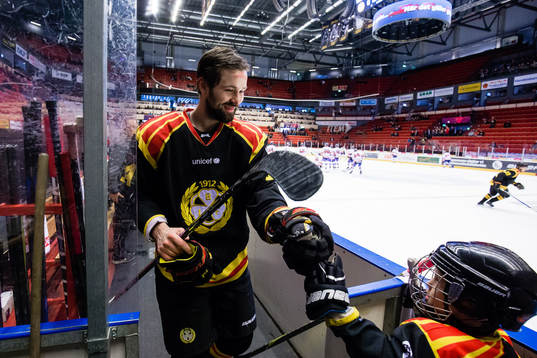 Brynäs Johan Alcén innan kvartsfinal 4 i SM-slutspelet i