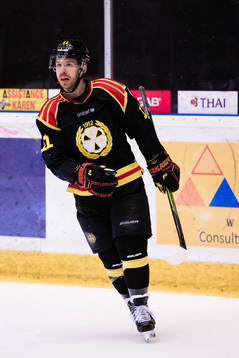 Brynäs Kevin Clark jublar