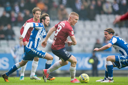 Örgrytes David Engström mot IFK Göteborgs Mikkel