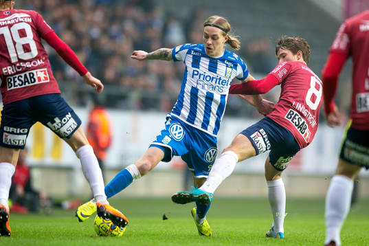 IFK Göteborgs Elias Mar Omarsson  och Örgrytes Jacob
