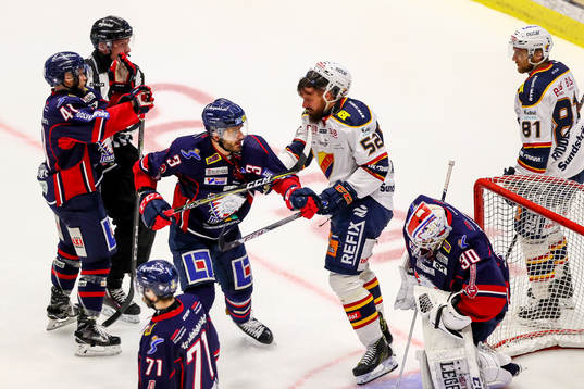 Linköpings Almen Bibic och Djurgårdens Mikael Ahlén