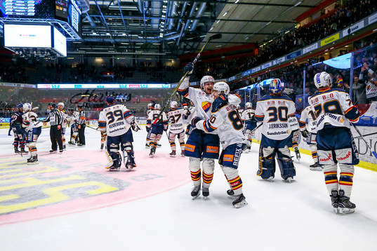 Djurgårdens spelare jublar