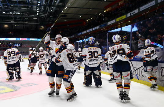 Djurgårdens spelare jublar