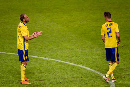 Sveriges Andreas Granqvist och Mikael Lustig