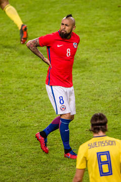 Chiles Arturo Vidal deppar