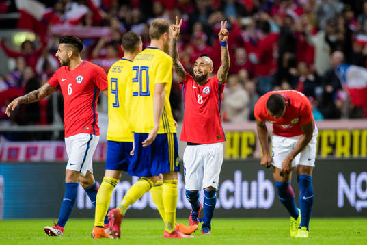Chiles Arturo Vidal (m) jublar