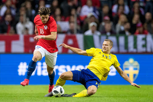 Chiles Angelo Sagal och Sveriges Viktor Claesson