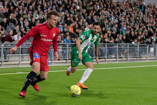 Norrköpings Henrik Castegren och Hammarbys Jiloan Hamad