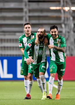 Hammarbys Kennedy Bakircioglu jublar