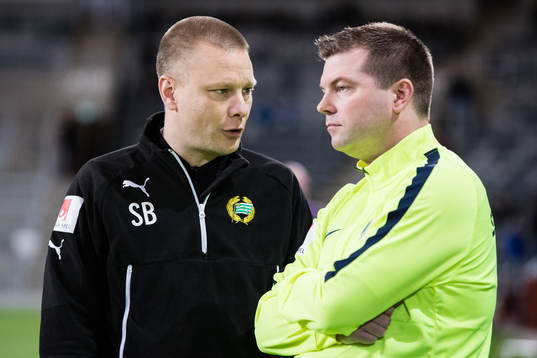 Hammarbys tränare Stefan Billborn och Norrköpings
