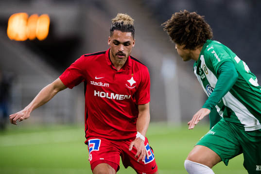 Norrköpings Alexander Jakobsen och Hammarbys Neto Borges