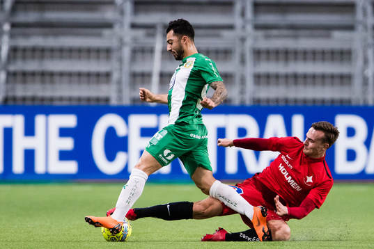 Hammarbys Jiloan Hamad och Norrköpings Henrik Castegren