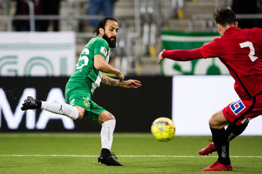 Hammarbys Erkan Zengin och Norrköpings Henrik Castegren