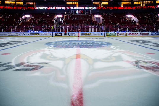 Malmö arena innan kvartsfinal 4 i SM-slutspelet i ishockey
